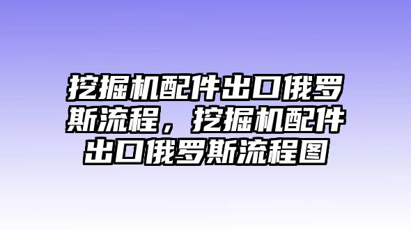 挖掘機配件出口俄羅斯流程，挖掘機配件出口俄羅斯流程圖