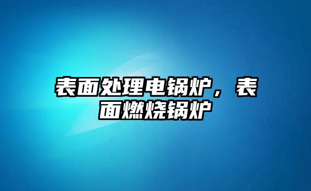 表面處理電鍋爐，表面燃燒鍋爐