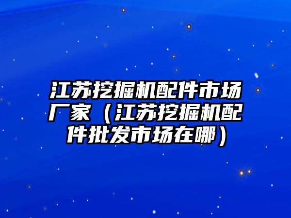 江蘇挖掘機配件市場廠家（江蘇挖掘機配件批發市場在哪）