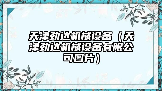 天津勁達機械設備（天津勁達機械設備有限公司圖片）