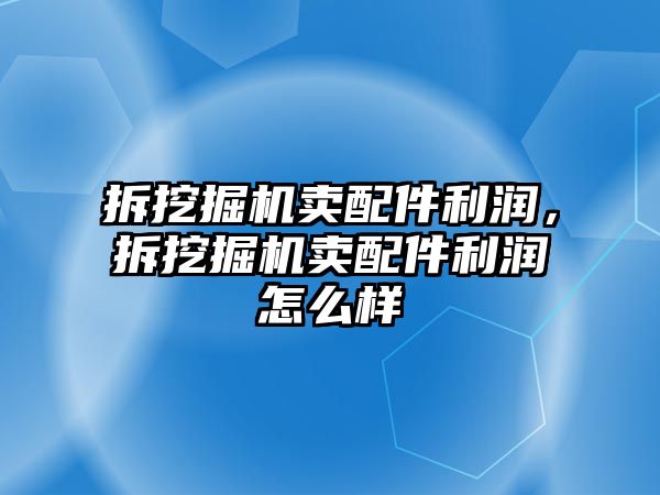 拆挖掘機賣配件利潤，拆挖掘機賣配件利潤怎么樣