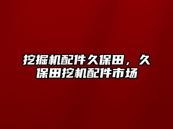 挖掘機(jī)配件久保田，久保田挖機(jī)配件市場(chǎng)