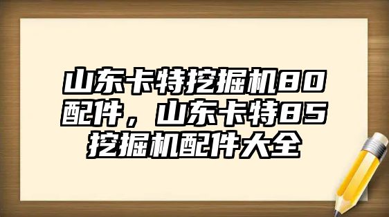 山東卡特挖掘機(jī)80配件，山東卡特85挖掘機(jī)配件大全