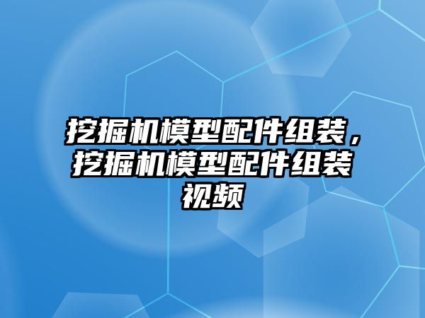 挖掘機(jī)模型配件組裝，挖掘機(jī)模型配件組裝視頻