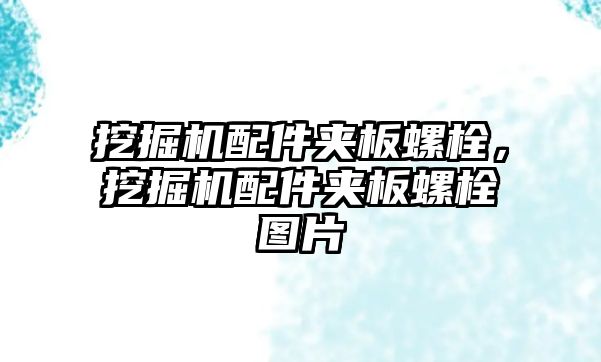 挖掘機配件夾板螺栓，挖掘機配件夾板螺栓圖片