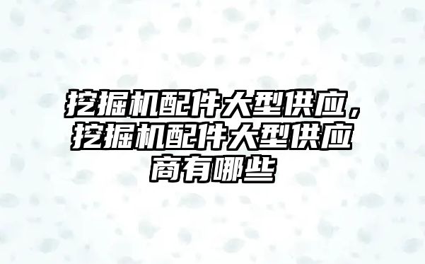 挖掘機配件大型供應，挖掘機配件大型供應商有哪些