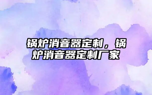 鍋爐消音器定制，鍋爐消音器定制廠家