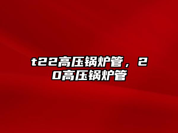 t22高壓鍋爐管，20高壓鍋爐管