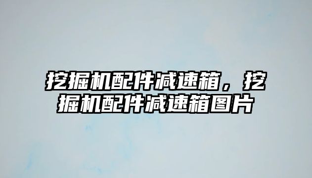 挖掘機配件減速箱，挖掘機配件減速箱圖片