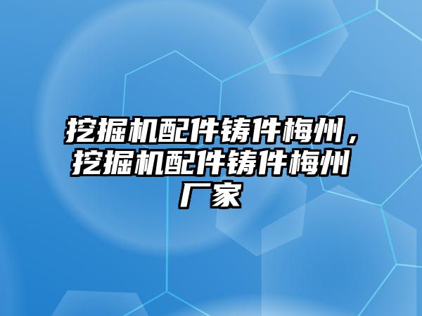 挖掘機配件鑄件梅州，挖掘機配件鑄件梅州廠家