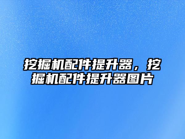 挖掘機配件提升器，挖掘機配件提升器圖片