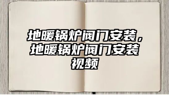 地暖鍋爐閥門安裝，地暖鍋爐閥門安裝視頻