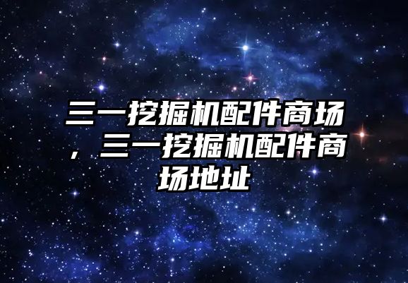 三一挖掘機配件商場，三一挖掘機配件商場地址