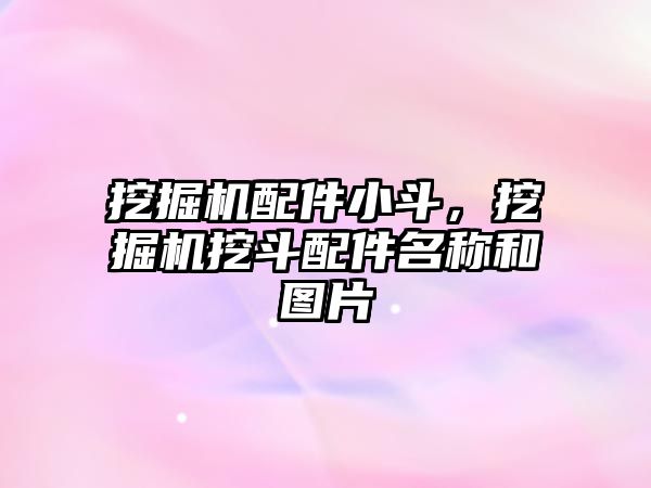 挖掘機配件小斗，挖掘機挖斗配件名稱和圖片