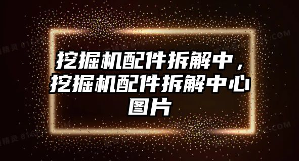 挖掘機配件拆解中，挖掘機配件拆解中心圖片