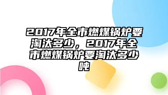 2017年全市燃煤鍋爐要淘汰多少，2017年全市燃煤鍋爐要淘汰多少噸