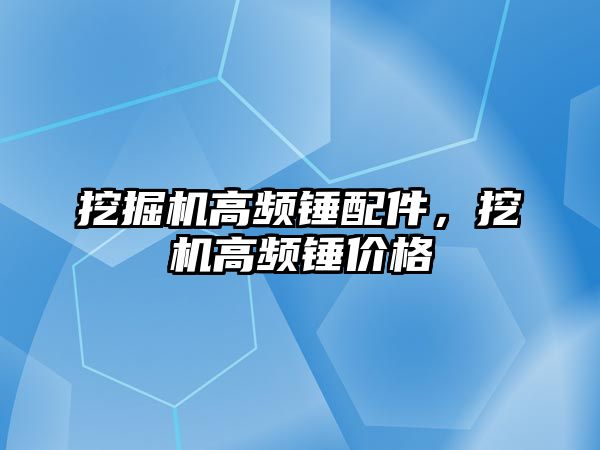 挖掘機高頻錘配件，挖機高頻錘價格