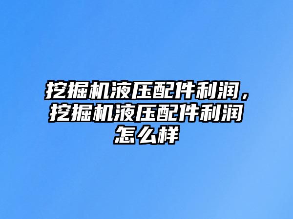 挖掘機液壓配件利潤，挖掘機液壓配件利潤怎么樣