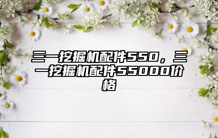 三一挖掘機配件550，三一挖掘機配件55000價格