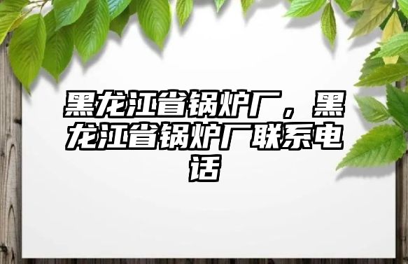 黑龍江省鍋爐廠，黑龍江省鍋爐廠聯(lián)系電話