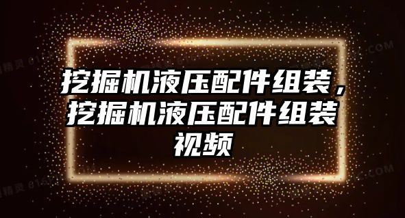 挖掘機(jī)液壓配件組裝，挖掘機(jī)液壓配件組裝視頻