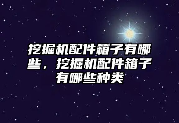 挖掘機配件箱子有哪些，挖掘機配件箱子有哪些種類