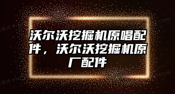 沃爾沃挖掘機原唱配件，沃爾沃挖掘機原廠配件