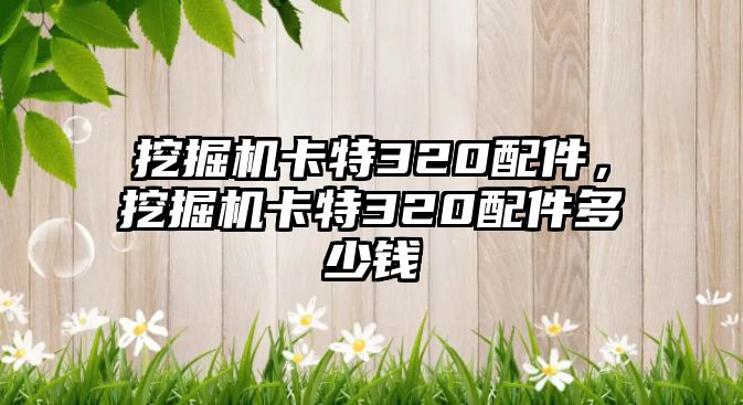 挖掘機卡特320配件，挖掘機卡特320配件多少錢