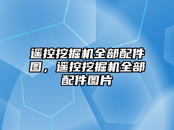 遙控挖掘機全部配件圖，遙控挖掘機全部配件圖片