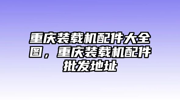 重慶裝載機配件大全圖，重慶裝載機配件批發地址