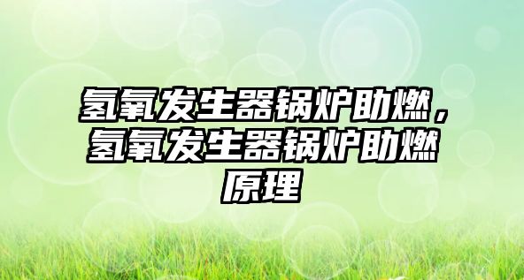 氫氧發(fā)生器鍋爐助燃，氫氧發(fā)生器鍋爐助燃原理