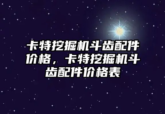 卡特挖掘機斗齒配件價格，卡特挖掘機斗齒配件價格表