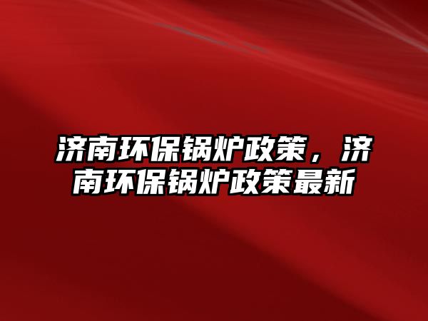 濟南環保鍋爐政策，濟南環保鍋爐政策最新