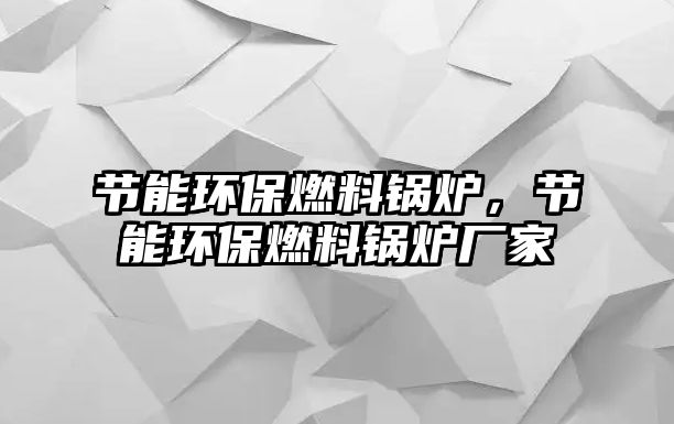 節能環保燃料鍋爐，節能環保燃料鍋爐廠家