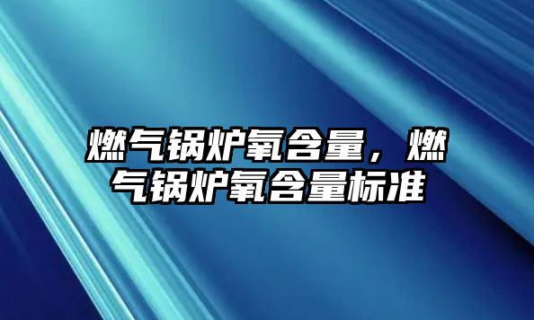 燃氣鍋爐氧含量，燃氣鍋爐氧含量標準