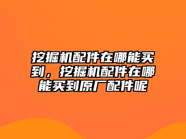 挖掘機配件在哪能買到，挖掘機配件在哪能買到原廠配件呢