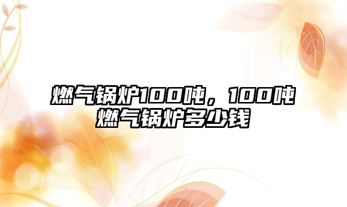 燃?xì)忮仩t100噸，100噸燃?xì)忮仩t多少錢(qián)