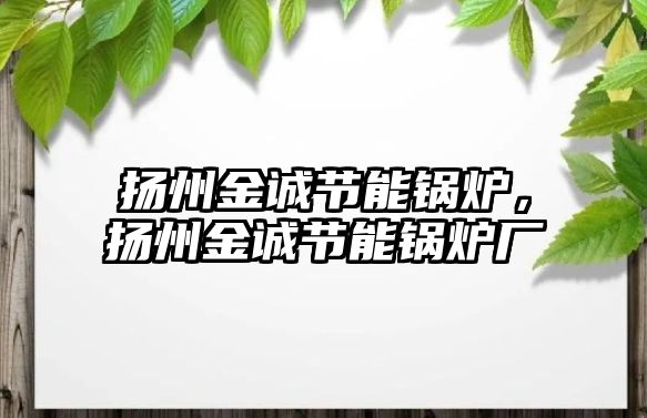 揚州金誠節能鍋爐，揚州金誠節能鍋爐廠