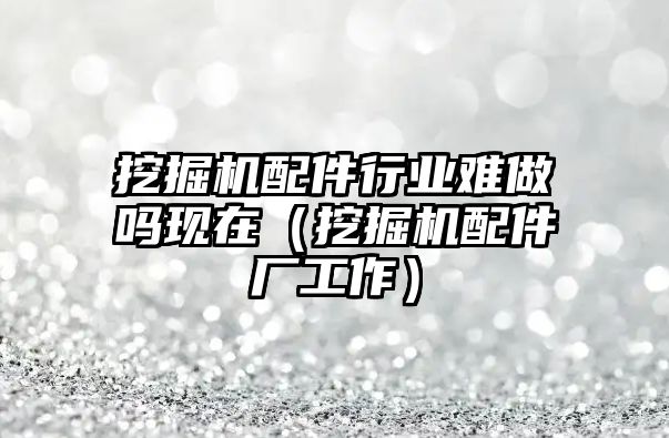 挖掘機配件行業(yè)難做嗎現在（挖掘機配件廠工作）