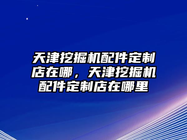 天津挖掘機配件定制店在哪，天津挖掘機配件定制店在哪里