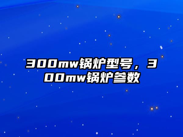 300mw鍋爐型號(hào)，300mw鍋爐參數(shù)