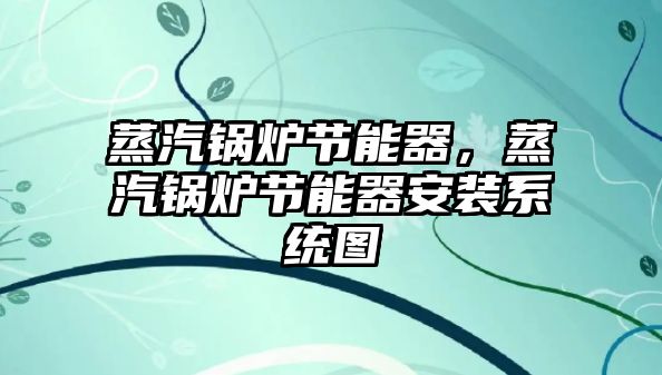 蒸汽鍋爐節能器，蒸汽鍋爐節能器安裝系統圖