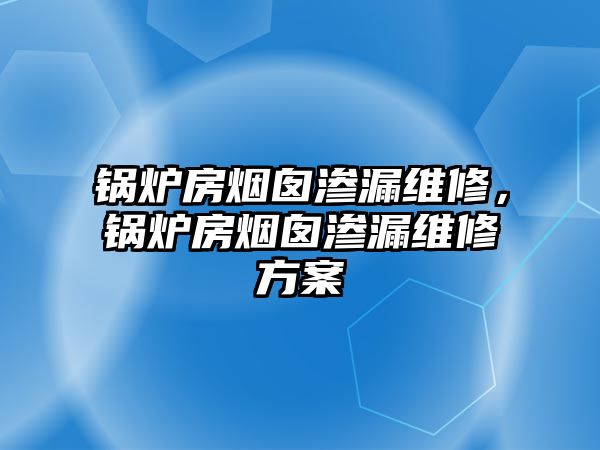 鍋爐房煙囪滲漏維修，鍋爐房煙囪滲漏維修方案