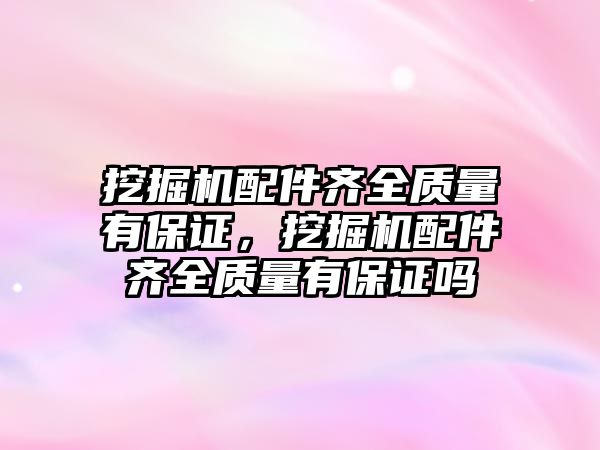 挖掘機配件齊全質(zhì)量有保證，挖掘機配件齊全質(zhì)量有保證嗎