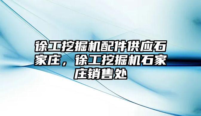 徐工挖掘機配件供應石家莊，徐工挖掘機石家莊銷售處