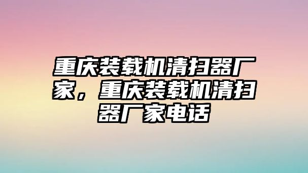 重慶裝載機清掃器廠家，重慶裝載機清掃器廠家電話