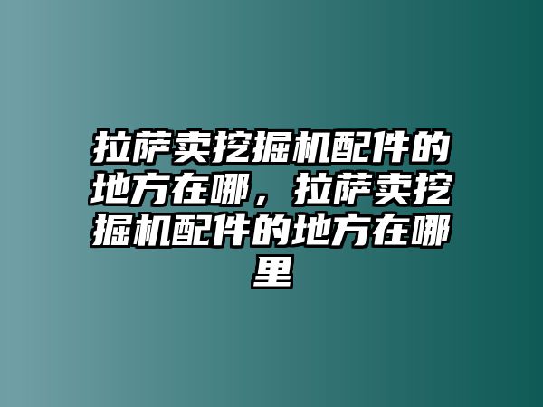 拉薩賣挖掘機配件的地方在哪，拉薩賣挖掘機配件的地方在哪里