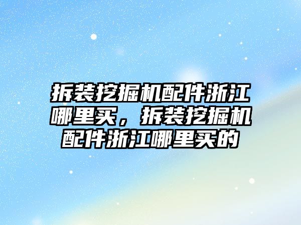 拆裝挖掘機配件浙江哪里買，拆裝挖掘機配件浙江哪里買的