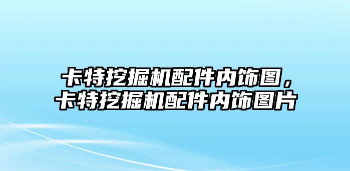 卡特挖掘機配件內飾圖，卡特挖掘機配件內飾圖片