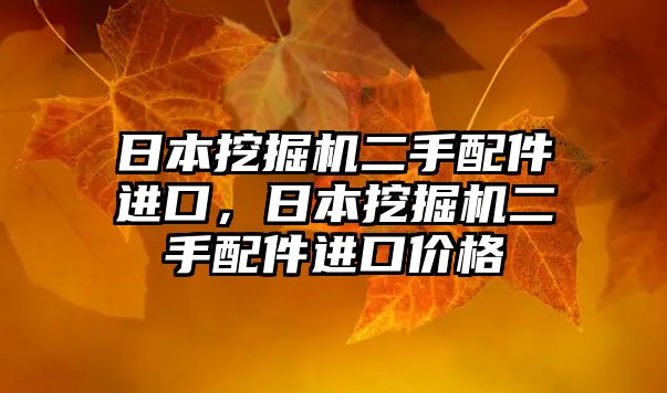 日本挖掘機二手配件進口，日本挖掘機二手配件進口價格